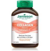 Jamieson Collagen Anti-Wrinkle Hydrolyzed Collagen, 60'S Reduce Wrinkle and Fine Lines, Firms the skin making you smooth and soft, beautiful